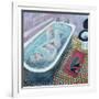 Dreaming in the Bath, 1991-Lucy Raverat-Framed Giclee Print
