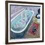 Dreaming in the Bath, 1991-Lucy Raverat-Framed Giclee Print