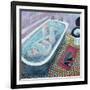 Dreaming in the Bath, 1991-Lucy Raverat-Framed Giclee Print