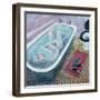 Dreaming in the Bath, 1991-Lucy Raverat-Framed Giclee Print