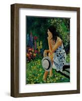 Dreaming In The Garden-Pol Ledent-Framed Art Print