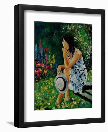 Dreaming In The Garden-Pol Ledent-Framed Art Print