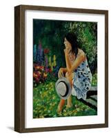 Dreaming In The Garden-Pol Ledent-Framed Art Print