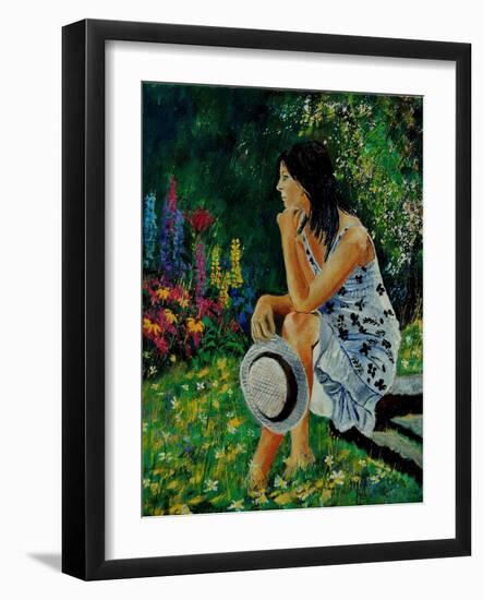 Dreaming In The Garden-Pol Ledent-Framed Art Print