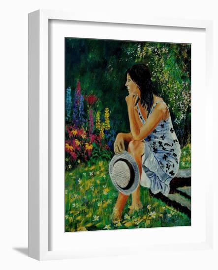 Dreaming In The Garden-Pol Ledent-Framed Art Print