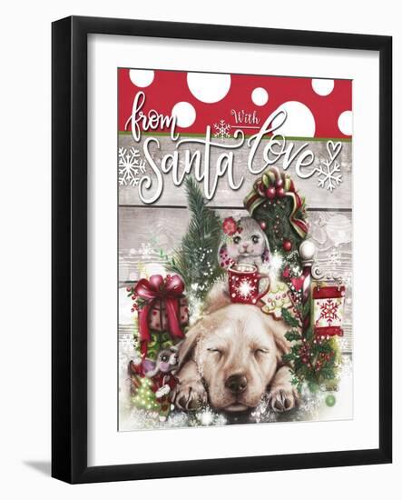 Dreaming of Christmas - From Santa with Love-Sheena Pike Art And Illustration-Framed Giclee Print