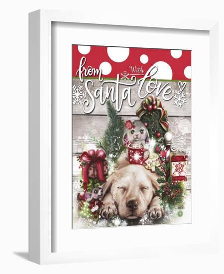 Dreaming of Christmas - From Santa with Love-Sheena Pike Art And Illustration-Framed Giclee Print