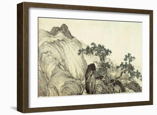 Dreaming of Immortality in a Thatched Cottage, Ming Dynasty, China-T'ang Yin-Framed Giclee Print