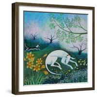 Dreaming of Spring,2020,(acrylics on canvas)-Lisa Graa Jensen-Framed Giclee Print