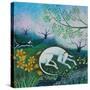 Dreaming of Spring,2020,(acrylics on canvas)-Lisa Graa Jensen-Stretched Canvas