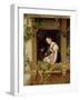 Dreaming on the Windowsill-August Friedrich Siegert-Framed Giclee Print