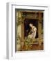 Dreaming on the Windowsill-August Friedrich Siegert-Framed Giclee Print