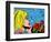 Dreaming Pop Art Girl-UltraPop-Framed Art Print