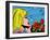 Dreaming Pop Art Girl-UltraPop-Framed Art Print