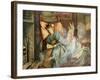 Dreaming (W/C and Bodycolour on Paper)-John Anster Fitzgerald-Framed Giclee Print