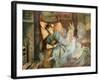 Dreaming (W/C and Bodycolour on Paper)-John Anster Fitzgerald-Framed Giclee Print
