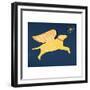 Dreaming Yellow 3Colar-Stephen Huneck-Framed Giclee Print