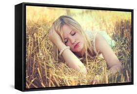 Dreaming-Sabine Rosch-Framed Stretched Canvas