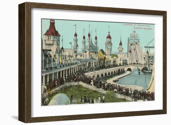 Dreamland, Coney Island, New York City-null-Framed Art Print