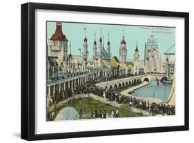 Dreamland, Coney Island, New York City-null-Framed Art Print