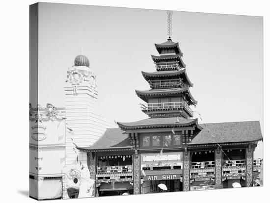 Dreamland Park, Air Ship Building, Coney Island, N.Y.-null-Stretched Canvas