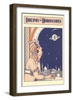 Dreams and Horoscopes, Mooning Harem Girl-null-Framed Art Print