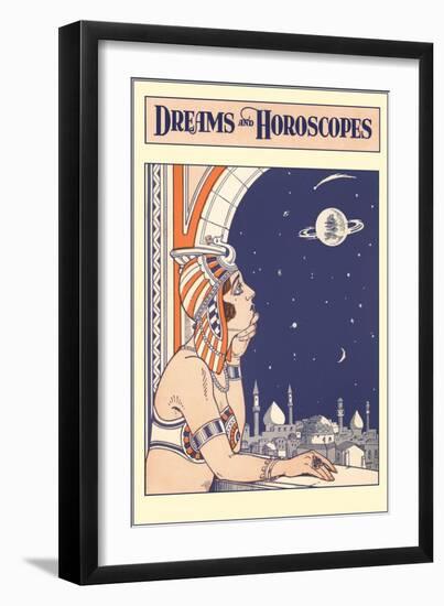 Dreams and Horoscopes, Mooning Harem Girl-null-Framed Art Print