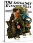 "Dreams of Long Ago" Saturday Evening Post Cover, August 13,1927-Norman Rockwell-Stretched Canvas