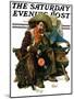 "Dreams of Long Ago" Saturday Evening Post Cover, August 13,1927-Norman Rockwell-Mounted Premium Giclee Print
