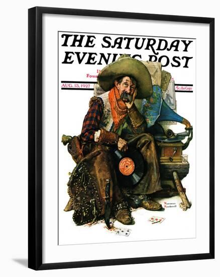 "Dreams of Long Ago" Saturday Evening Post Cover, August 13,1927-Norman Rockwell-Framed Giclee Print