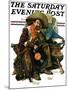 "Dreams of Long Ago" Saturday Evening Post Cover, August 13,1927-Norman Rockwell-Mounted Giclee Print