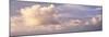 Dreamscape of cumulus clouds drifting through a sunset sky, La Jolla, San Diego, San Diego Count...-Panoramic Images-Mounted Photographic Print