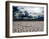 Dreamscape with Cracked Soil-carloscastilla-Framed Art Print