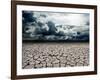 Dreamscape with Cracked Soil-carloscastilla-Framed Art Print