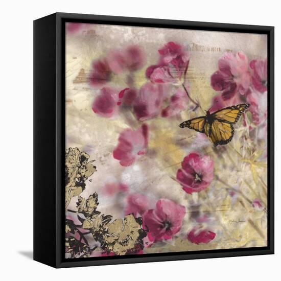 Dreamtime Butterflies 1-Matina Theodosiou-Framed Stretched Canvas