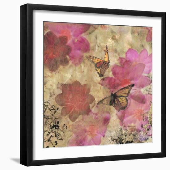 Dreamtime Butterflies 2-Matina Theodosiou-Framed Art Print