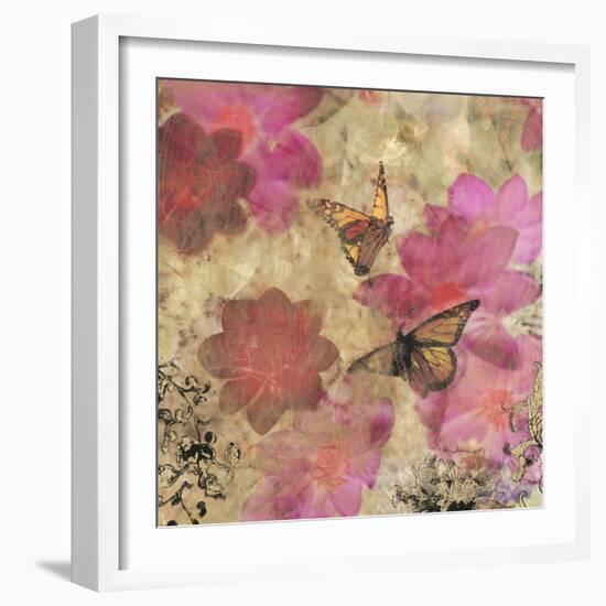 Dreamtime Butterflies 2-Matina Theodosiou-Framed Art Print