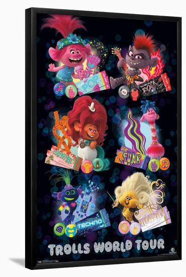 DreamWorks Trolls 2 - Grid-null-Framed Standard Poster