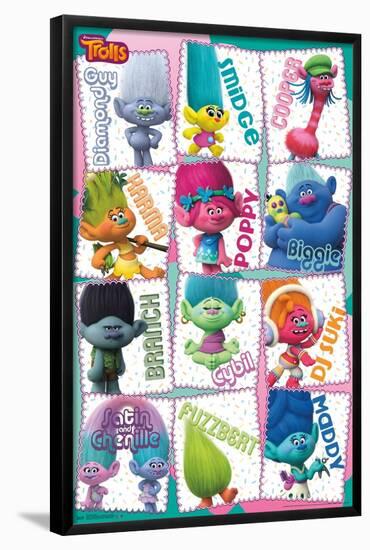 DreamWorks Trolls - Grid-Trends International-Framed Poster