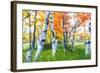 Dreamy Autumn Birches-George Oze-Framed Photographic Print