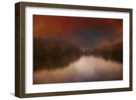 Dreamy Autumn Lake-Jai Johnson-Framed Giclee Print