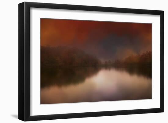 Dreamy Autumn Lake-Jai Johnson-Framed Giclee Print