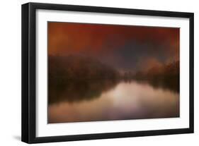 Dreamy Autumn Lake-Jai Johnson-Framed Giclee Print