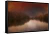 Dreamy Autumn Lake-Jai Johnson-Framed Stretched Canvas