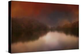 Dreamy Autumn Lake-Jai Johnson-Stretched Canvas
