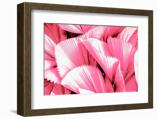 Dreamy Bali - Pink Palm Leaves-Philippe HUGONNARD-Framed Photographic Print