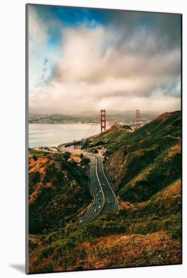 Dreamy Clouds Over The City, Golden Gate Bridge, San Francisco-Vincent James-Mounted Photographic Print