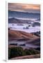 Dreamy Country Hills and Fog, Petaluma, Sonoma, Bay Area-Vincent James-Framed Photographic Print