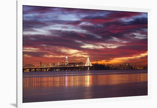 Dreamy East San Francisco Bay Sunset View-Vincent James-Framed Photographic Print