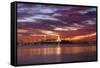 Dreamy East San Francisco Bay Sunset View-Vincent James-Framed Stretched Canvas